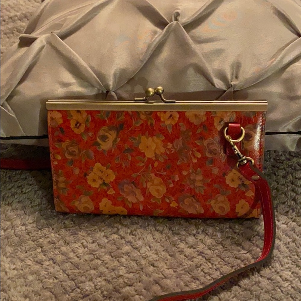 Patricia Nash Rosso Fiori Crossbody Bag